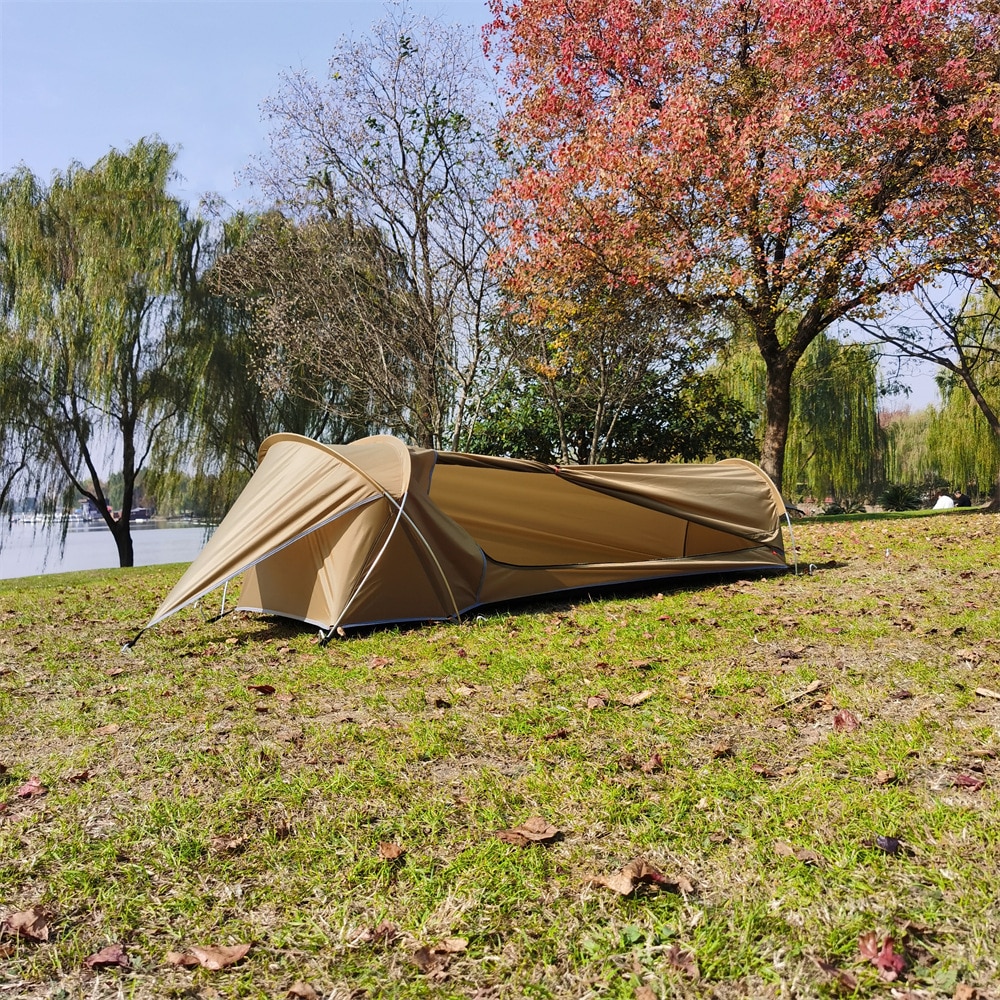 Cheap Goat Tents Ultralight Single Person Tent Waterproof Camping Tent Lightweight Beach Tents for Outdoor Backpacking Hiking Fishing Travel   